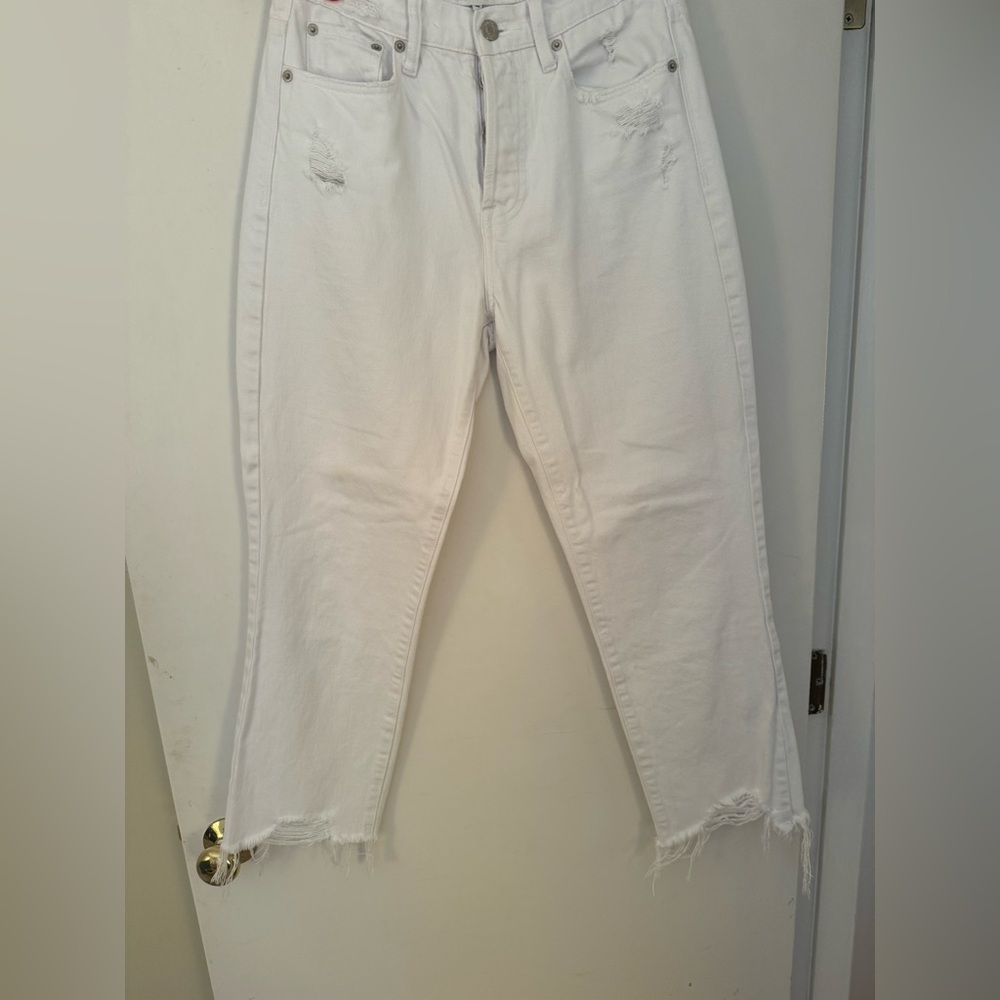 Pistola Cassie Crop Jean in White